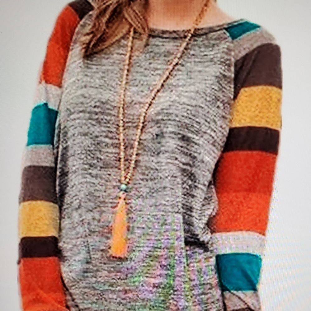 Women's Cotton Knitted Long Sleeve Lightweight Tun